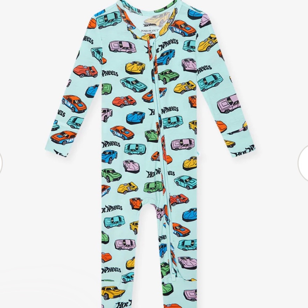 Posh peanut hot wheels convertible footie 18-24 months